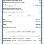 Menu Shade - La Cascade Casablanca December 2024 033411-754100